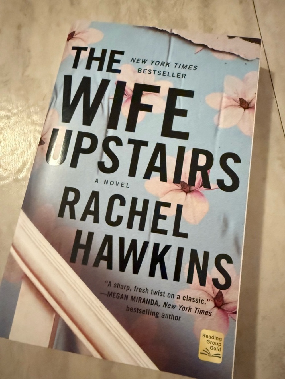 The Wife Upstairs by Rachel Hawkins - Blue Floral Paperback